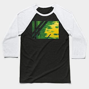 Bamboo grove in yellow and green Baseball T-Shirt